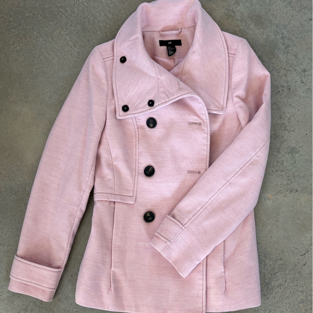 Ladies pink HM winter coat
